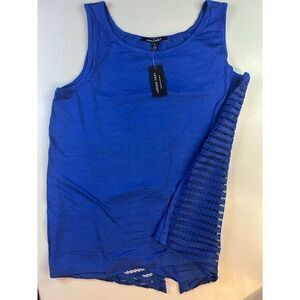 NWT Lemon Tart Royal Blue Tank Top with Lace Detail
